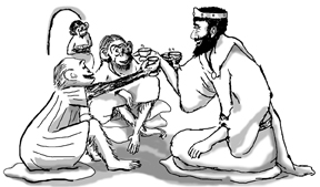 King Solomon Visiting the Ape Tribe